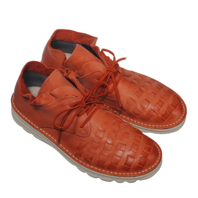 【靴のHOSHIKAWA】  『A-OK 7311』 エーオーケー ブーティー 21.5cm〜25cm EEEE トマト レディース レースアップ ショート丈 国産 幅広 軽量 秋冬