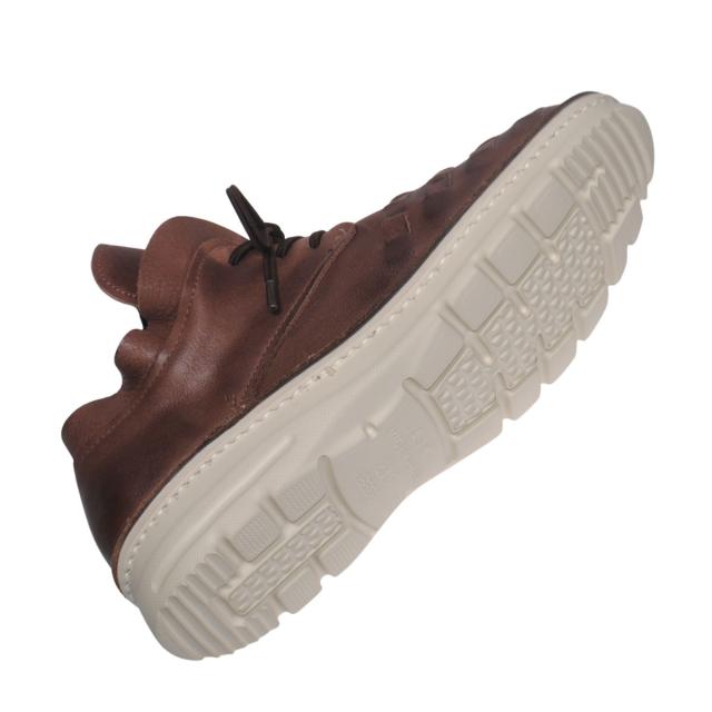 【靴のHOSHIKAWA】  『A-OK 7311』 エーオーケー ブーティー 21.5cm〜25cm EEEE Dブラウン レディース レースアップ ショート丈 国産 幅広 軽量 秋冬