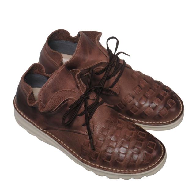 【靴のHOSHIKAWA】  『A-OK 7311』 エーオーケー ブーティー 21.5cm〜25cm EEEE Dブラウン レディース レースアップ ショート丈 国産 幅広 軽量 秋冬