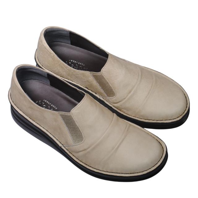 【靴のHOSHIKAWA】  『A-OK 8303』 エーオーケー スリッポン 21.5cm〜25cm EEEE レディース  幅が広い サイドゴア コンフォートシューズ 天然皮革 厚底 日本製