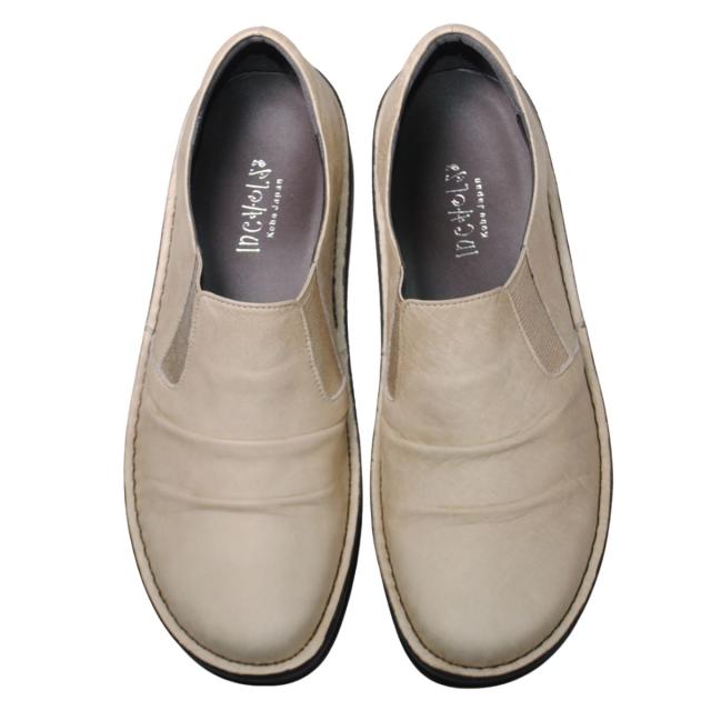 【靴のHOSHIKAWA】  『A-OK 8303』 エーオーケー スリッポン 21.5cm〜25cm EEEE レディース  幅が広い サイドゴア コンフォートシューズ 天然皮革 厚底 日本製