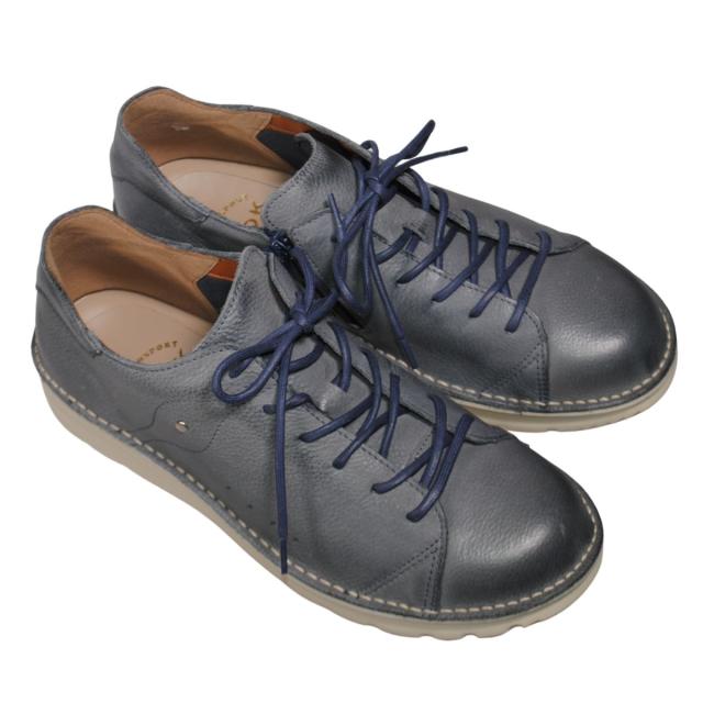 【靴のHOSHIKAWA】  『A-OK W7091』 エーオーケー レザーシューズ 25.5cm〜27.5cm メンズ カジュアル フォレスト レーズアップ ファスナー 革紐 幅が広い 日本製 牛革