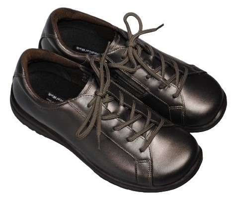 【靴のHOSHIKAWA】  『Medical Walk L001』 アサヒ メディカルウォーク 21.5cm〜25cm EEEE レディース ブロンズ カジュアルシューズ レースアップ 天然皮革 日本製