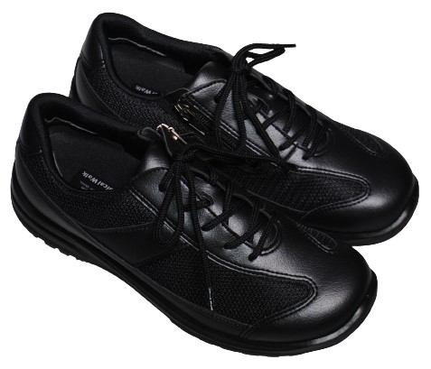 【靴のHOSHIKAWA】  『Medical Walk L030』 アサヒ メディカルウォーク 21.5cm〜25cm EEEE レディース ブラック カジュアルシューズ レースアップ 天然皮革 日本製