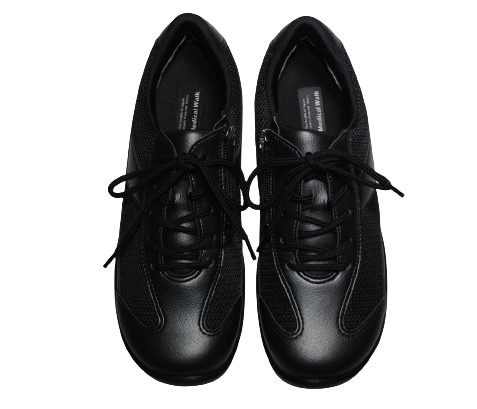 【靴のHOSHIKAWA】  『Medical Walk L030』 アサヒ メディカルウォーク 21.5cm〜25cm EEEE レディース ブラック カジュアルシューズ レースアップ 天然皮革 日本製