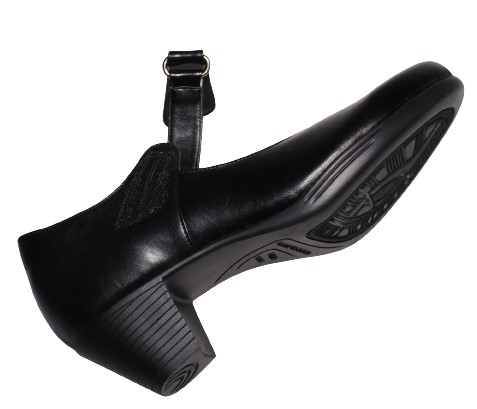 【靴のHOSHIKAWA】  『Casual Monet 8820』 カジュアルモネ パンプス 21.5cm〜24.5cm EEE クロスムース レディース マジックテープ ローヒール 日本製 本革