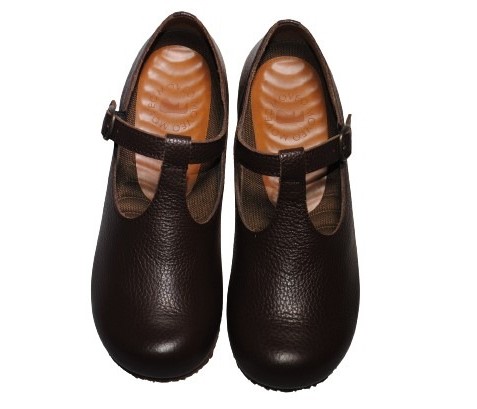 【靴のHOSHIKAWA】  『MOVEO 006』 モベオ スリッポン 21.5cm〜24.5cm EEEEE フラット底 ストラップ チョコ 日本製 本革 幅広