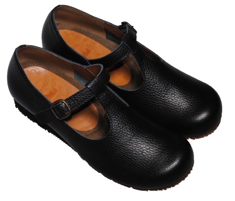 【靴のHOSHIKAWA】  『MOVEO 006』 モベオ スリッポン 21.5cm〜24.5cm EEEEE フラット底 ストラップ ブラック 日本製 本革 幅広