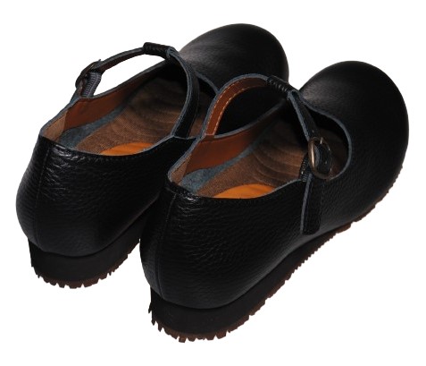 【靴のHOSHIKAWA】  『MOVEO 006』 モベオ スリッポン 21.5cm〜24.5cm EEEEE フラット底 ストラップ ブラック 日本製 本革 幅広