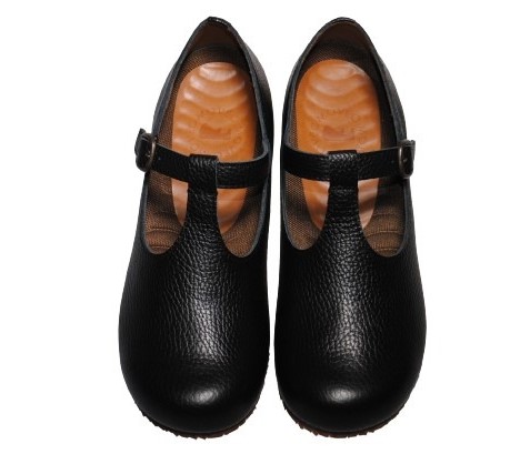 【靴のHOSHIKAWA】  『MOVEO 006』 モベオ スリッポン 21.5cm〜24.5cm EEEEE フラット底 ストラップ ブラック 日本製 本革 幅広