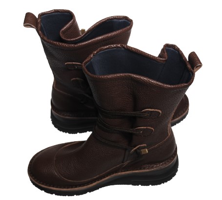 【靴のHOSHIKAWA】  『MOVEO 0241』 モベオ ミドルブーツ 21.5cm〜25cm EEEE 厚底ブーツ チョコ 日本製 本革  撥水 抗菌加工 軽い 秋冬