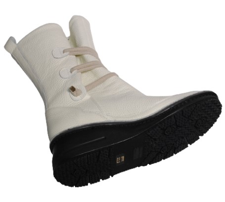 【靴のHOSHIKAWA】  『MOVEO 0241』 モベオ ミドルブーツ 21.5cm〜25cm EEEE 厚底ブーツ アイボリー 日本製 本革  撥水 抗菌加工 軽い 秋冬