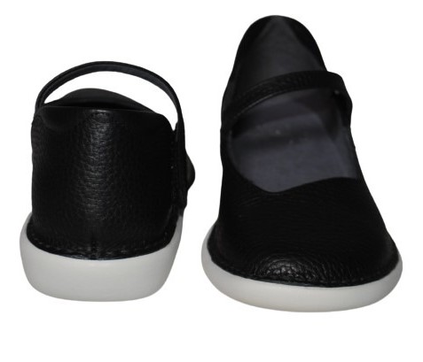 【靴のHOSHIKAWA】  『MOVEO 19607』 モベオ パンプス 22cm〜24.5cm EEEE フラットソール マジックテープ ブラック 日本製 本革 軽量 幅広