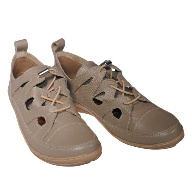 【靴のHOSHIKAWA】  『MOVEO 103-900』 モベオ カジュアルシューズ 22.5cm〜24.5cm レディース グレー ゴムレース 撥水加工 抗菌 日本製 幅が広い 本革 春夏