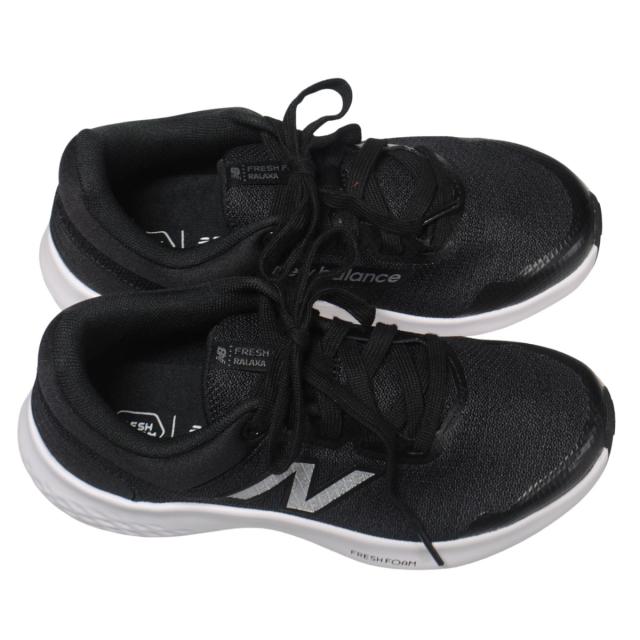 【靴のHOSHIKAWA】  『New Balance WARLX』 22cm〜24.5cm 2E レディース スニーカー レースアップ ランニング ブラック カジュアル メッシュ 合皮 軽量