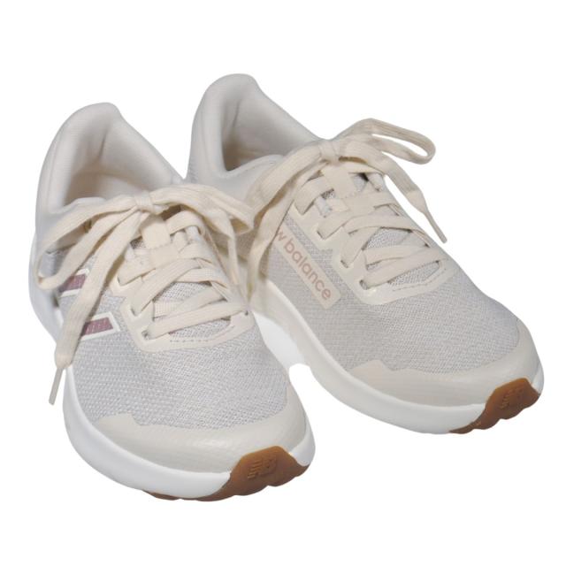 【靴のHOSHIKAWA】  『New Balance WARLX』 22cm〜24.5cm 2E レディース スニーカー レースアップ ランニング ベージュ カジュアル メッシュ 合皮 軽量