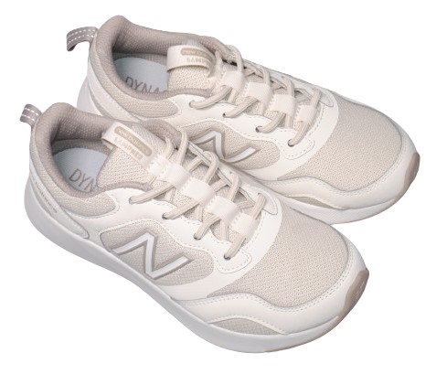 【靴のHOSHIKAWA】  『New Balance WASMP』 22cm〜25.5cm 2E レディース スニーカー レースアップ ランニング ベージュ カジュアル メッシュ 合皮