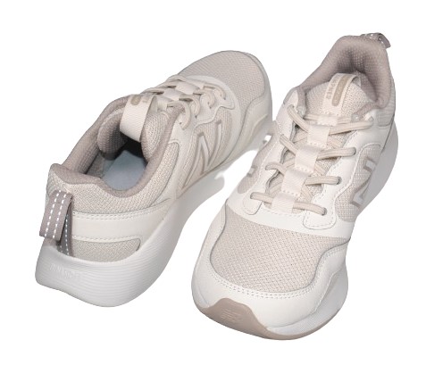 【靴のHOSHIKAWA】  『New Balance WASMP』 22cm〜25.5cm 2E レディース スニーカー レースアップ ランニング ベージュ カジュアル メッシュ 合皮