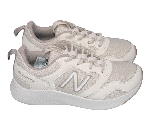【靴のHOSHIKAWA】  『New Balance WASMP』 22cm〜25.5cm 2E レディース スニーカー レースアップ ランニング ベージュ カジュアル メッシュ 合皮