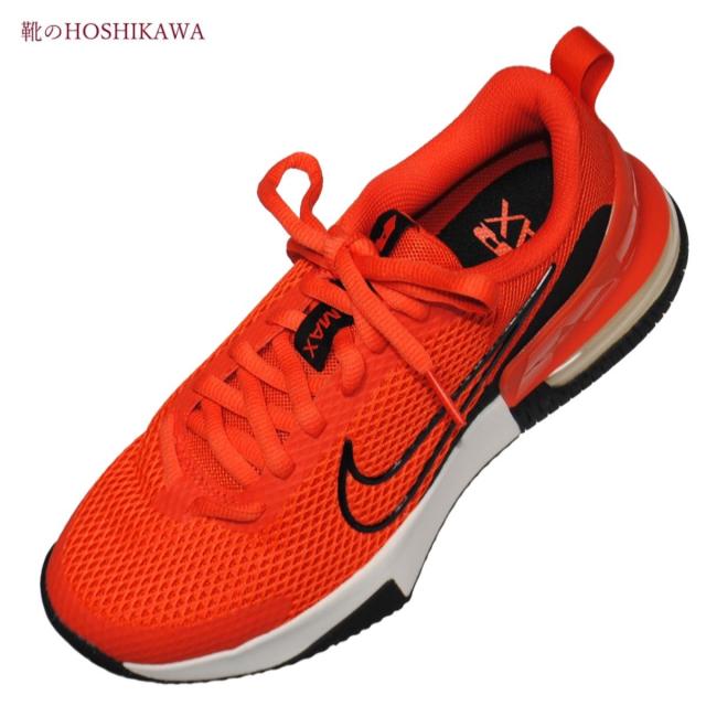 【靴のHOSHIKAWA】  『NIKE FQ1833 800』 ナイキ エアマックス アルファ トレーナー6 23cm〜28cm メンズ ラッシュオレンジ レースアップ 紳士 合皮