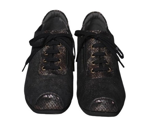 【靴のHOSHIKAWA】  『Dona Miss 4011』 ドナミス レースアップ 21.5cm〜25cm EEE FAクロ レディース カジュアル レザーシューズ 国産 天然皮革