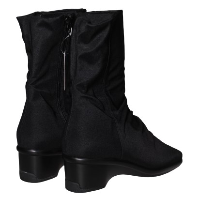 【靴のHOSHIKAWA】  『SPORTS NINE 5330』 スポーツナイン ミドルブーツ 22cm〜24.5cm EEE ブラック ブーツ 撥水加工 サイドファスナー ウェッジソール 秋冬