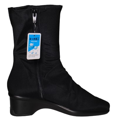 【靴のHOSHIKAWA】  『SPORTS NINE 5330』 スポーツナイン ミドルブーツ 22cm〜24.5cm EEE ブラック ブーツ 撥水加工 サイドファスナー ウェッジソール 秋冬