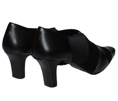 【靴のHOSHIKAWA】  『NINE DI NINE 7805』 ナインディナイン パンプス 21.5cm〜24.5cm EEE ブラック レディース ヒール カジュアル 本革 国産