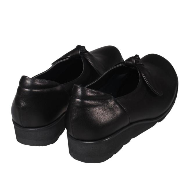 【靴のHOSHIKAWA】  『MODE NINE 7815』 モードナイン スリッポン 21.5cm〜25cm EEEE ブラック オブリークトゥ 幅が広い 防滑 本革 日本製