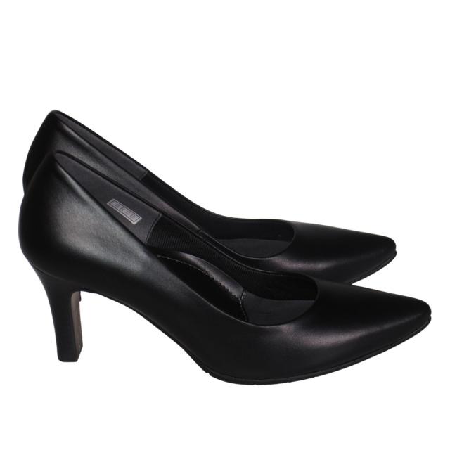 【靴のHOSHIKAWA】  『NINE DI NINE 8520』 ナインディナイン パンプス 21.5cm〜25cm EEE ブラック レディース ヒール カジュアル ビジネス 本革 国産