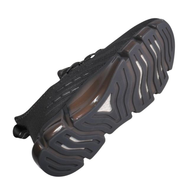 【靴のHOSHIKAWA】  『phiten PHL-003』 ファイテン スニーカー 22.5cm〜25cm レディース 手を使わない ゴムレース スリッポン Dグレー ストレッチ 合皮 疲れない 軽量