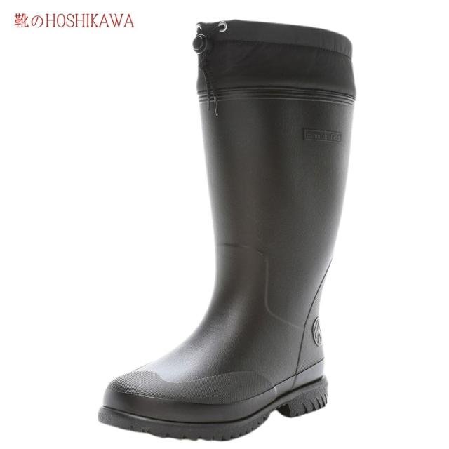 【靴のHOSHIKAWA】  『MOON STAR FG20R』 ムーンスター mountain レインシューズ ロング 25cm〜28cm EEE ブラック ロング丈 メンズ 氷上でも滑りにくい 完全防水 幅広 防滑