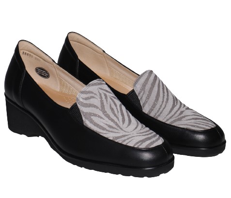 【靴のHOSHIKAWA】  『SALON DE GRES 18620』 サロンドグレー ライトグレー 21.5cm〜25cm EEEE ローファー スクエアトゥ 牛革 日本製