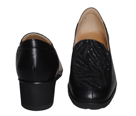 【靴のHOSHIKAWA】  『SALON DE GRES 18620』 サロンドグレー ブラック 21.5cm〜25cm EEEE ローファー スクエアトゥ 牛革 日本製