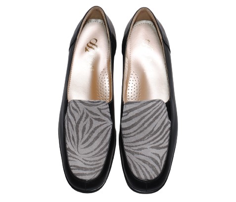 【靴のHOSHIKAWA】  『SALON DE GRES 18620』 サロンドグレー ライトグレー 21.5cm〜25cm EEEE ローファー スクエアトゥ 牛革 日本製