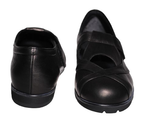 【靴のHOSHIKAWA】  『SALON DE GRES 5065』 サロンドグレー コンフォートシューズ 21.5cm〜25cm EEEEE レディース マジックテープ 日本製 牛革