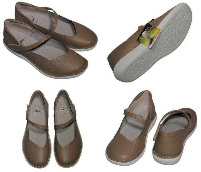 【靴のHOSHIKAWA】  『MOVEO 19607』 モベオ パンプス 22cm〜24.5cm EEEE フラットソール マジックテープ アイボリー 日本製 本革 軽量 幅広