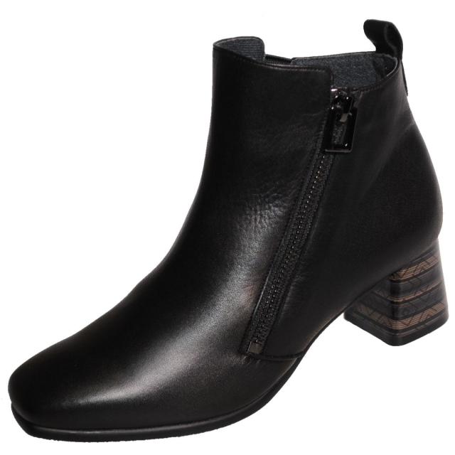 【靴のHOSHIKAWA】  『NINE DI NINE 1984』 ナインディナイン ブーツ 21.5cm〜24.5cm EEE マロンBR ショートブーツ ショート丈 ヒール 本革 国産 秋冬