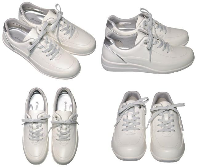 【靴のHOSHIKAWA】  『SPORTH 0215』 スポルス レースアップ 22cm〜24.5cm EEE コンフォート サーモン 内側ファスナー ウェッジソール 牛革 低反発ソール