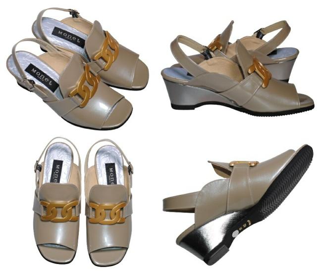 靴のHOSHIKAWA】 『MONET 332300』 モネ サンダル 21cm〜25cm EEE