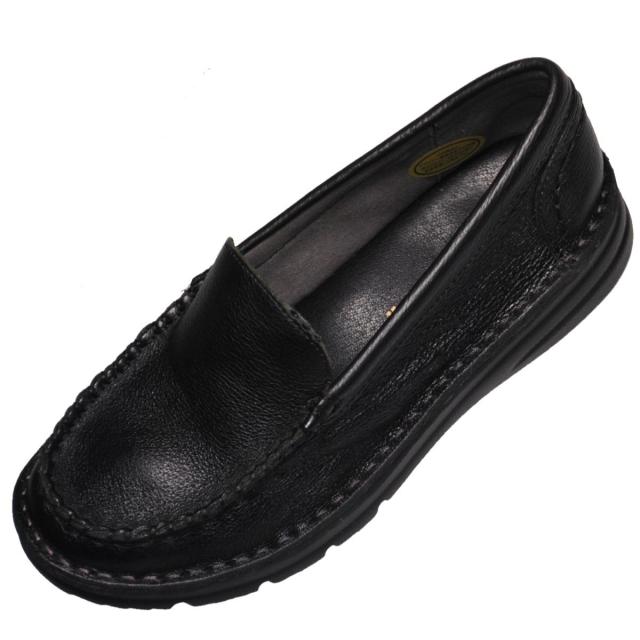 【靴のHOSHIKAWA】  『Yukiko Kimijima 3746』 キミジマユキコ レザースニーカー 22cm〜24.5cm EEEE ブラック レディース スリッポン ゴム紐 本革 カジュアル