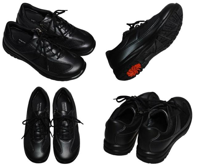 【靴のHOSHIKAWA】  『Medical Walk L030』 アサヒ メディカルウォーク 21.5cm〜25cm EEEE レディース シルバー カジュアルシューズ レースアップ 天然皮革 日本製