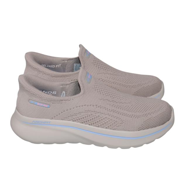 【靴のHOSHIKAWA】  『SKECHERS SPORTL 125843』 スケッチャーズ スニーカー 22.5cm〜26cm レディース GO WALK ARCH FIT スリッポン ストレッチ トープ 合皮 軽量