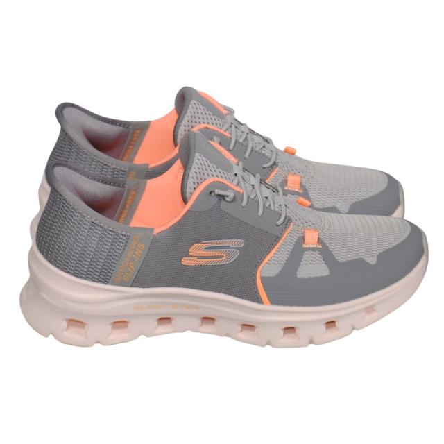 【靴のHOSHIKAWA】  『SKECHERS SPORTL 150420』 スケッチャーズ スニーカー 22cm〜26.5cm レディース スリップインズ 運動靴 グレー 合皮