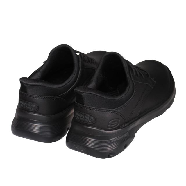 【靴のHOSHIKAWA】  『SKECHERS 205511』 スケッチャーズ ビジネス 24.5cm〜29cm メンズ スリップインズ ブラック 立ったまま履ける 仕事履き 天然皮革 合皮