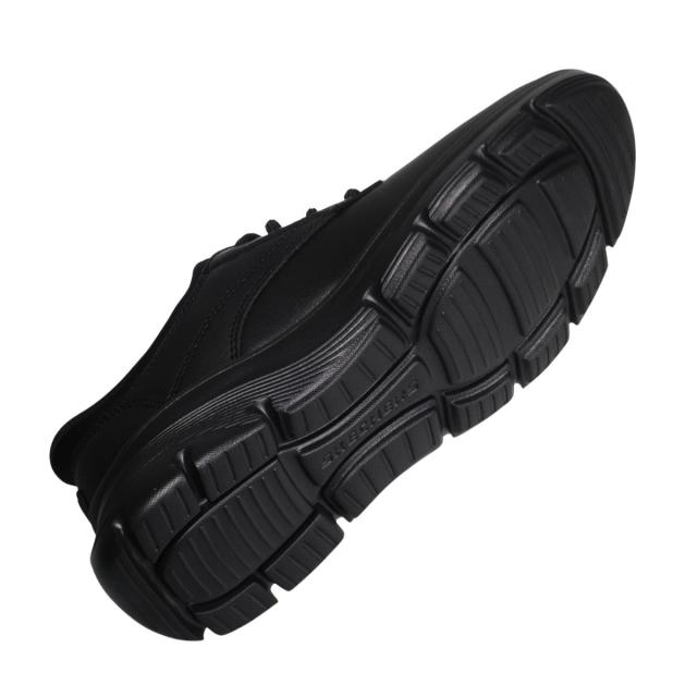 【靴のHOSHIKAWA】  『SKECHERS 205511』 スケッチャーズ ビジネス 24.5cm〜29cm メンズ スリップインズ ブラック 立ったまま履ける 仕事履き 天然皮革 合皮