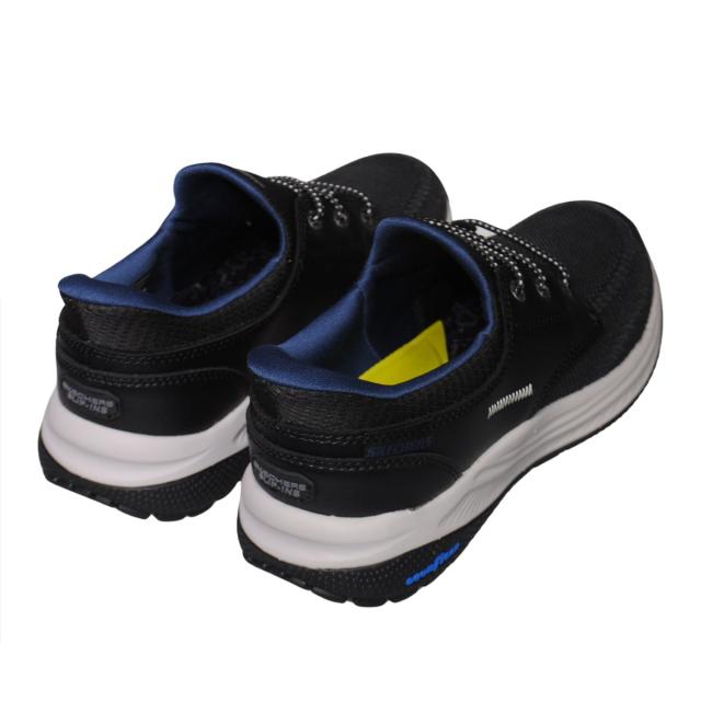 【靴のHOSHIKAWA】  『SKECHERS 205467』 スケッチャーズ スニーカー 24.5cm〜29cm メンズ スリップインズ ブラック 立ったまま履ける 合皮