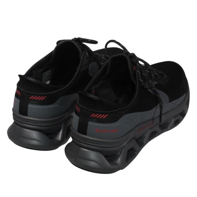 【靴のHOSHIKAWA】  『SKECHERS 232921』 スケッチャーズ スニーカー スリップインズ メンズ 24.5cm〜29cm ブラック グライドステップ アルタス 立ったまま履ける 合皮