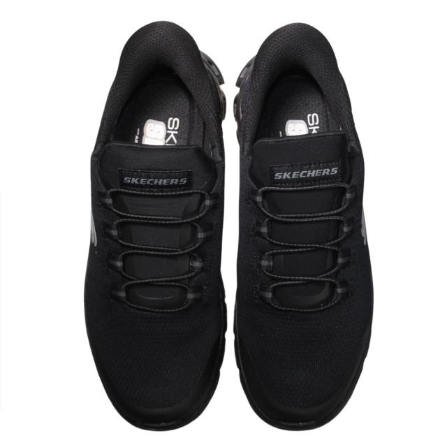 【靴のHOSHIKAWA】  『SKECHERS 233011』 スケッチャーズ スニーカー 24.5cm〜29cm メンズ スリップインズ ブラック 立ったまま履ける 合皮