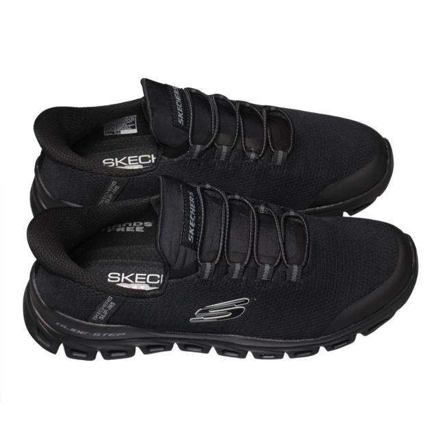 【靴のHOSHIKAWA】  『SKECHERS 233011』 スケッチャーズ スニーカー 24.5cm〜29cm メンズ スリップインズ ブラック 立ったまま履ける 合皮